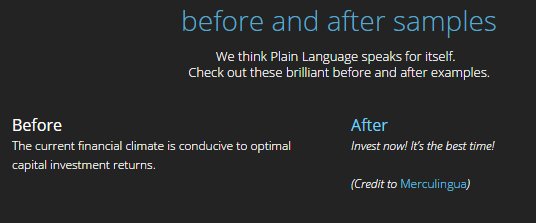 merculingua's tweet photo. Thanks https://t.co/34OStEuJtH for the "shout out" on our #plainlanguage #rewrite for #financial jargon! @mmarzetti https://t.co/LJktWrgss6