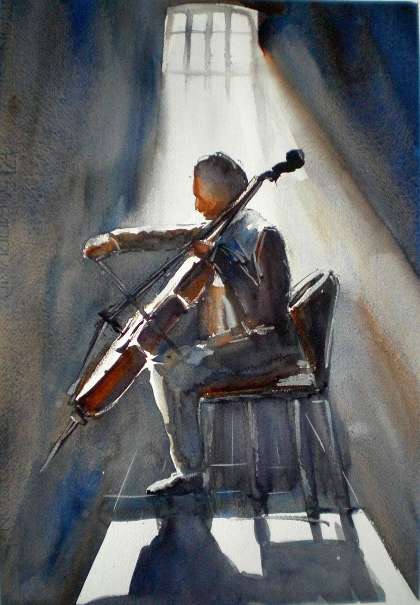 GiorgioPilota's tweet photo. #watercolor #painting #drawing #art #original
Title: the musician
watercolor: 33x46 cm https://t.co/5NxqA6on34
