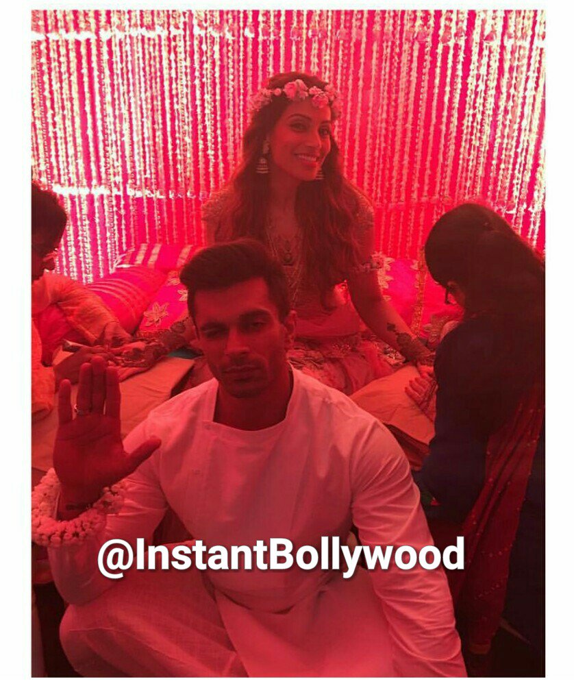 instantbolly's tweet photo. Exclusive images from #bipashabasu and #karansinghgrover Mehendi ceremony https://t.co/0EQYlnPdVk