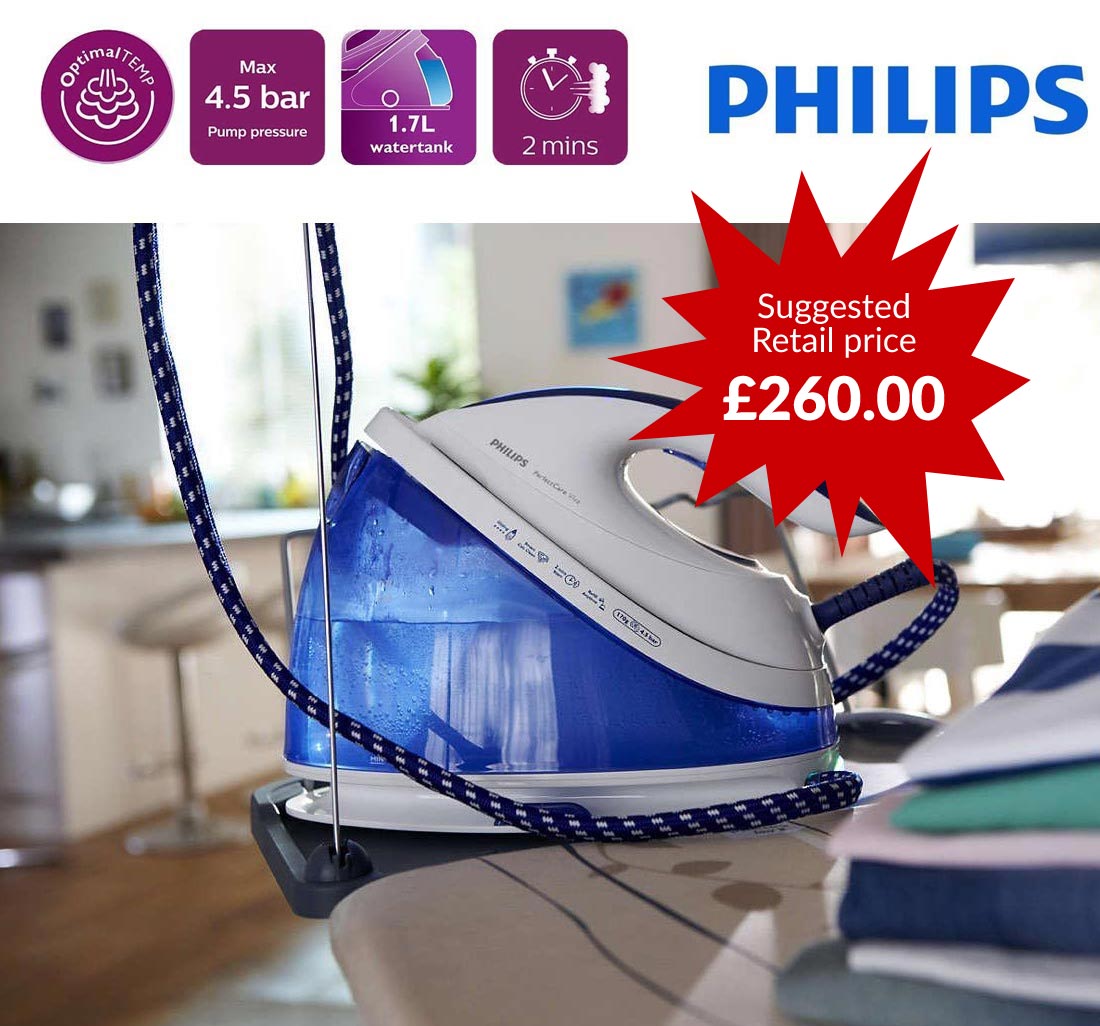 ddldirect's tweet image. This top spec Philips Steam Generator Iron for only £137.99. 2400 Watt power, 170g Boost. goo.gl/qf6acf