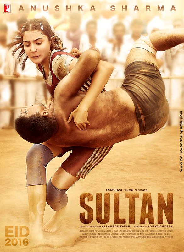 ポポッポー 7月6日公開予定 Sultan ポスター アヌシュカー シャルマーがレスリング選手