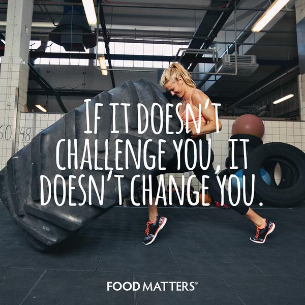 FoodMattersFilm's tweet photo. We often fear the challenge but the challenge is what changes you to do better! #foodmatters https://t.co/GYGapNDha3