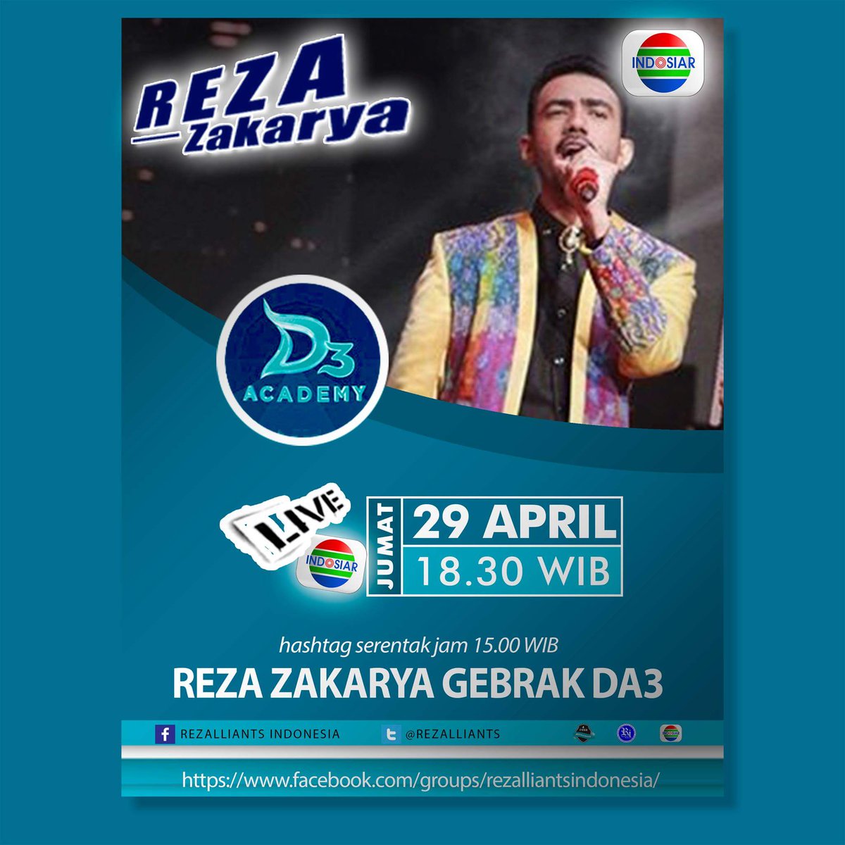 HTagaj's tweet photo. Siap siap rezalliants gebrak indosiar go go go semangat senang Ya REZA ZAKARYA GEBRAK DA3 https://t.co/821fGulGjr