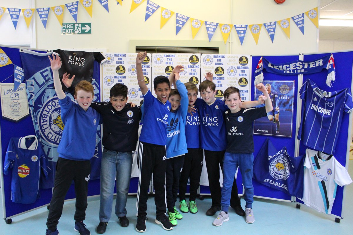 ManorHighSchool's tweet photo. Year 8's have just taken over chanting from Year 6's... @LCFC #Backingtheblues https://t.co/7D5xs4B1xz https://t.co/9myan2venS