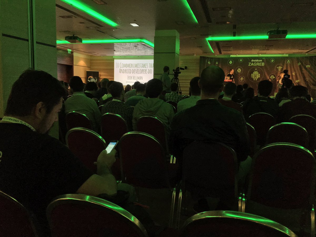 #droidconzg day 2 starting! Make no more mistakes