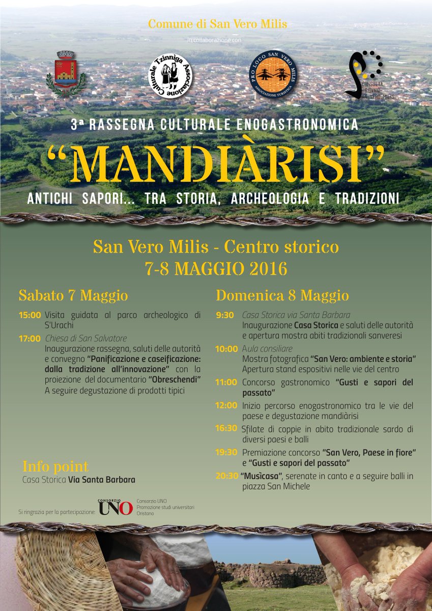 SanteruSardinia's tweet photo. #mandiarisi 7-8 maggio #enogastronomia #cultura #tradizioni #degustazioni #handmade #Sardiniaconnection https://t.co/5hbUVH8ueU