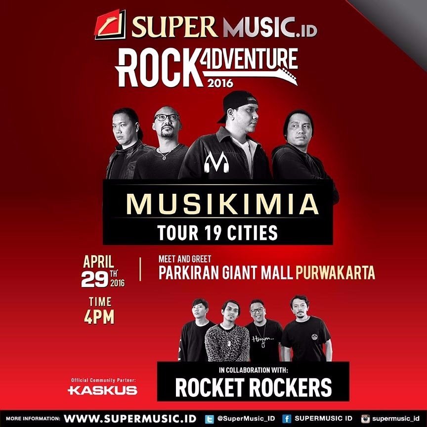 Yuk beberapa menit lagi meet &amp; greet Purwakarta #RockAdventure bareng <a href="/musikimia/">musikimia</a> dan <a href="/rocket_rockers/">Rocket Rockers</a> akan dimulai