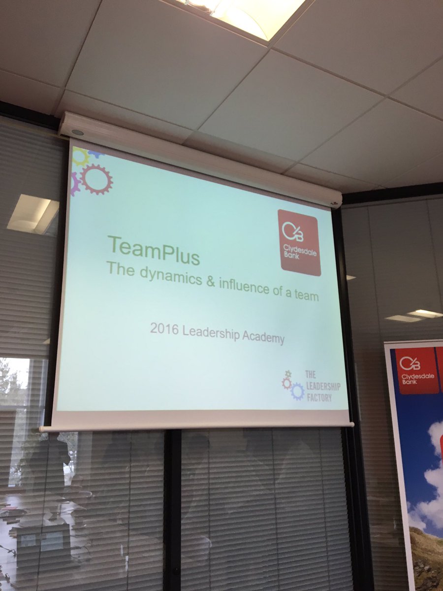 TeamPlus event kicking off in Aberdeen with <a href="/clydesdalebank/">Virgin Money</a> #team #teamwork #blizzardsinapril