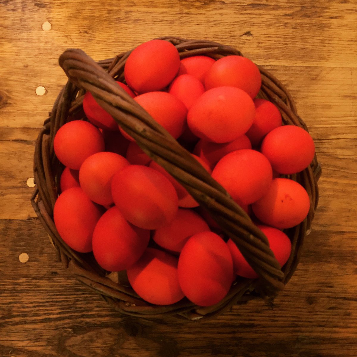 OliveologyUK's tweet photo. #red #eggs for #eggtapping Join us @boroughmarket #demokitchen with @TonyRoddUK #GreekEaster feast from 12.30-2pm https://t.co/M2YUpo4cbk