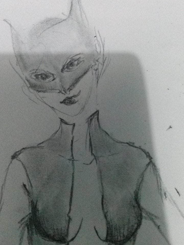yyyuudeee's tweet photo. Only use the eraser!!!!#Catwoman #sketch https://t.co/Ky8KxMoKnP