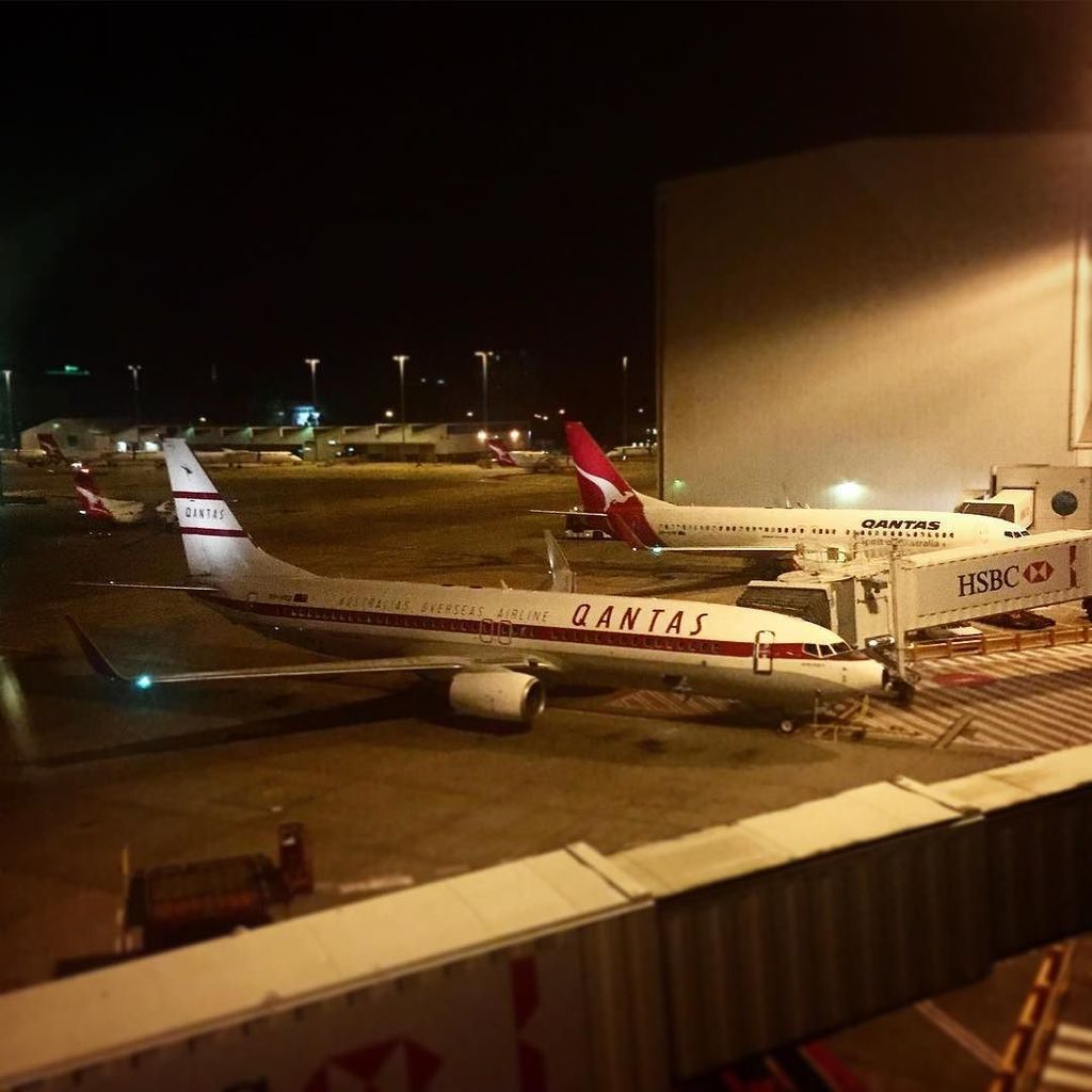 DeltaBravo33's tweet photo. Instagram : by lazblue - Good evening #retroroo2! ✈️ #qantas #oneworld #flyingkangaroo #boeing #737 #avgeek #yssy #… https://t.co/qqoKogxINd