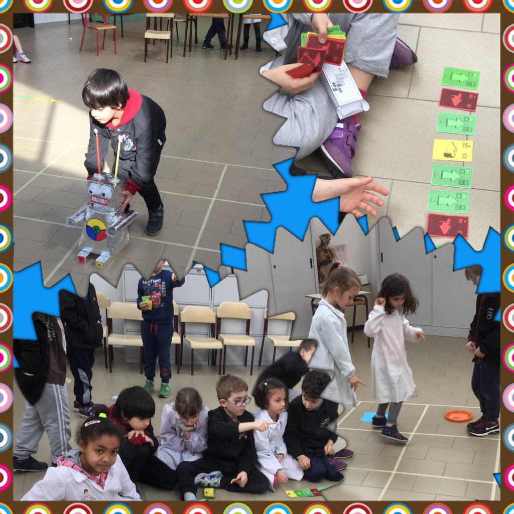 #internetdayatschool Primaria Tomei, Classi prime - A spasso con Roby - Coding unplugged bambini programmatori