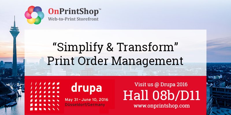 onprintshop's tweet photo. Meet OnPrintShop Experts at Hall 08b/D11 at #drupa2016 to simplify &amp; transform process #print #unleashprint https://t.co/561OpUtZva