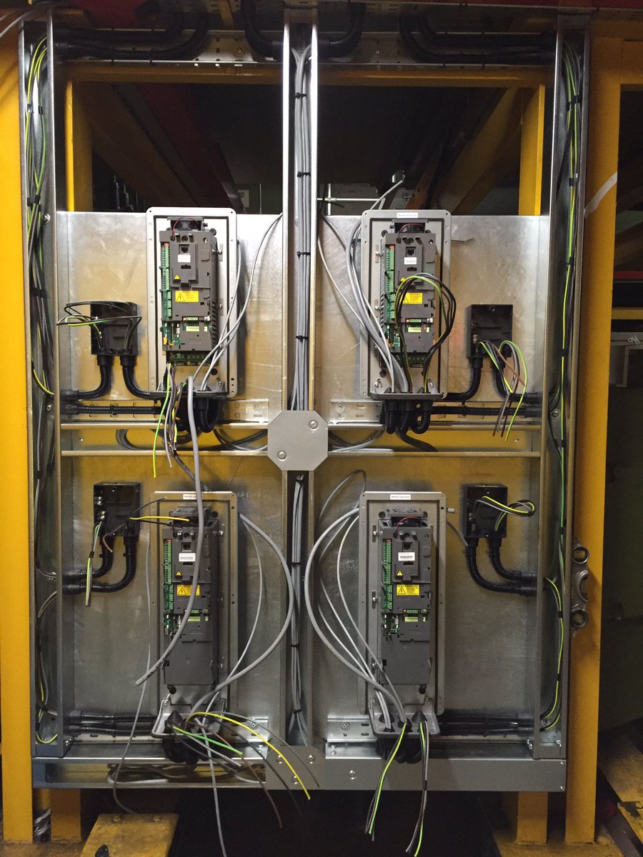LFGelectrical's tweet photo. Recent motor re-wire and installation of @ABBUKEP inverters. #inverter #AHU #LFG #NICEIC https://t.co/4cy6E10Ood