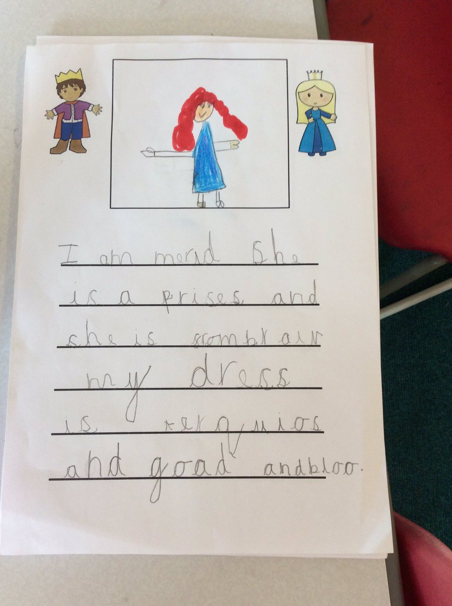 We all loved prince and princess day. The children were inspired to do some lovely writing.