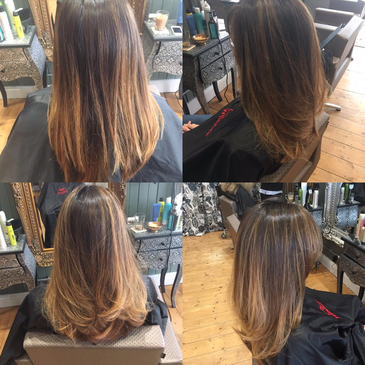 Simone Thomas Salon On Twitter Before After Half Head Ombre