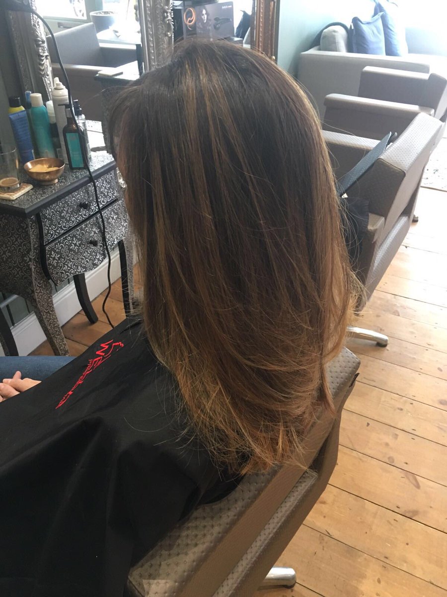 Simone Thomas Salon On Twitter Before After Half Head Ombre