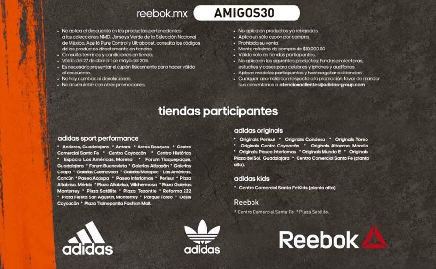 reebok centro comercial santa fe