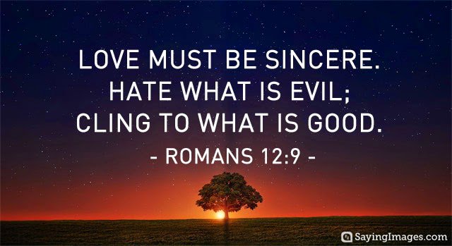 rbcbamenda's tweet photo. Love must be sincere, hate what is evil and cling to what is good
#sincerelove #hateevil #peacefromabove https://t.co/VARLTyKgLQ