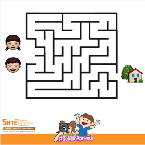SnteNacional's tweet image. ¡Resuelve este laberinto! Comparte los mejores momentos de tu infancia con el tag #DeNiñoAprendí. @maestroTVSNTE