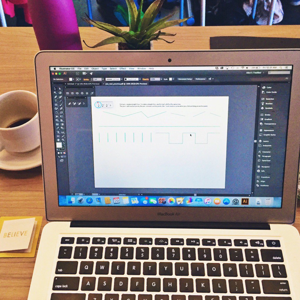alexandragunn's tweet photo. The morning is off to a great start! We're learning graphic design with @ButterandHoney #613Design https://t.co/ojbbTb6i65