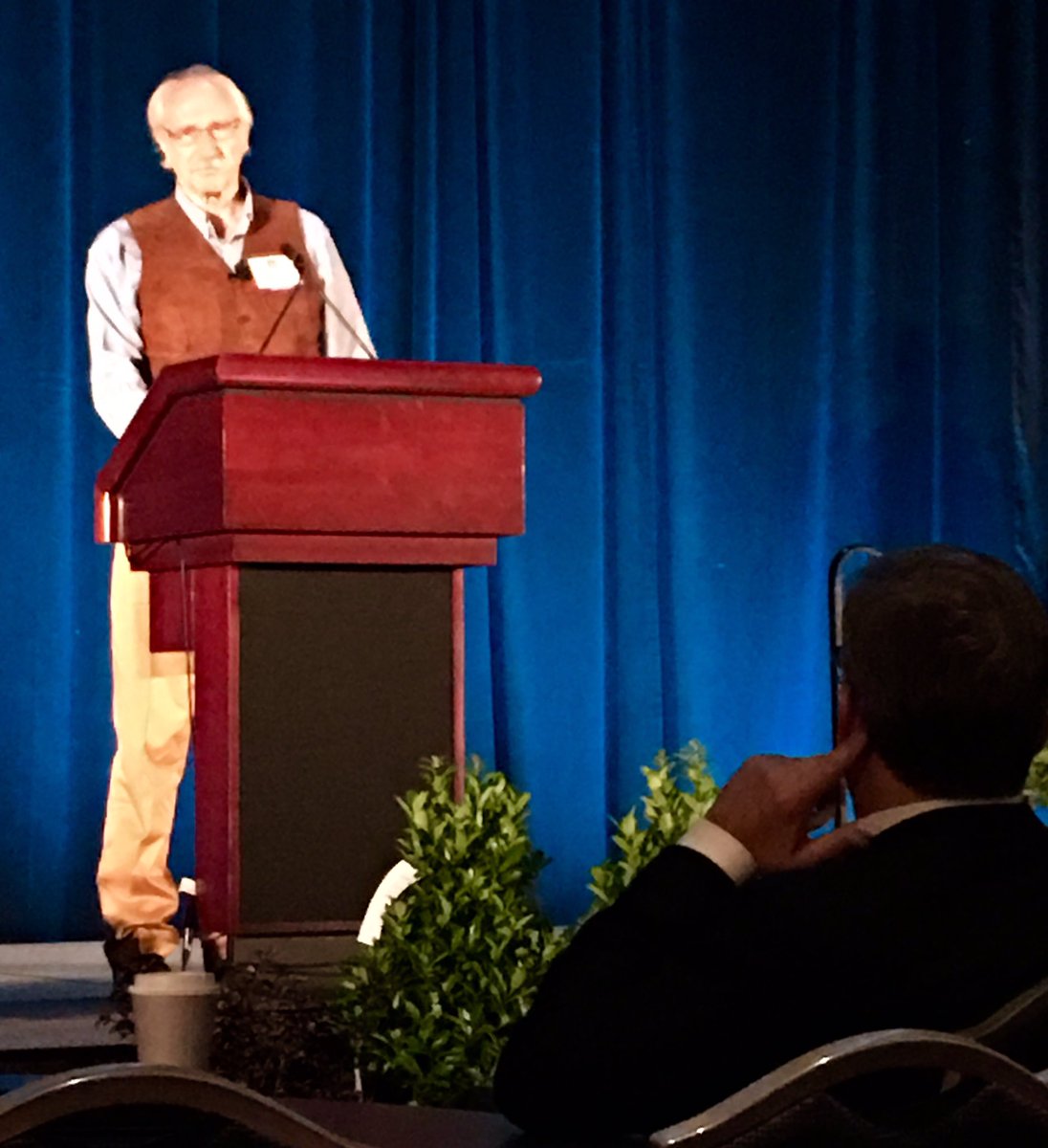 TMay82's tweet photo. #WLAM2016 #TexasASLA2016 @Texas_ASLA @LaraMoffatASLA TXASLA conference Friday keynote-Dan Burden Blue Zones Director https://t.co/ne1O5po87D