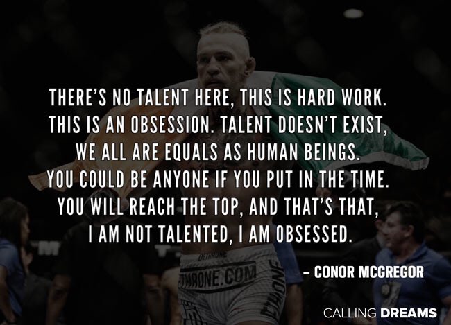 For as much crap as  he talks...this is the truest mentality ever