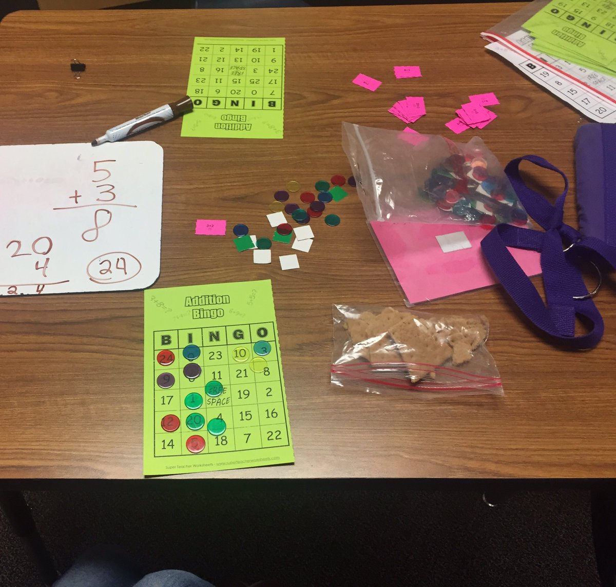 amestringer's tweet photo. Friday game day in math, who doesn't love a little monopoly and bingo with snacks?? #reaganrays #slb5 https://t.co/SKraGLyloM