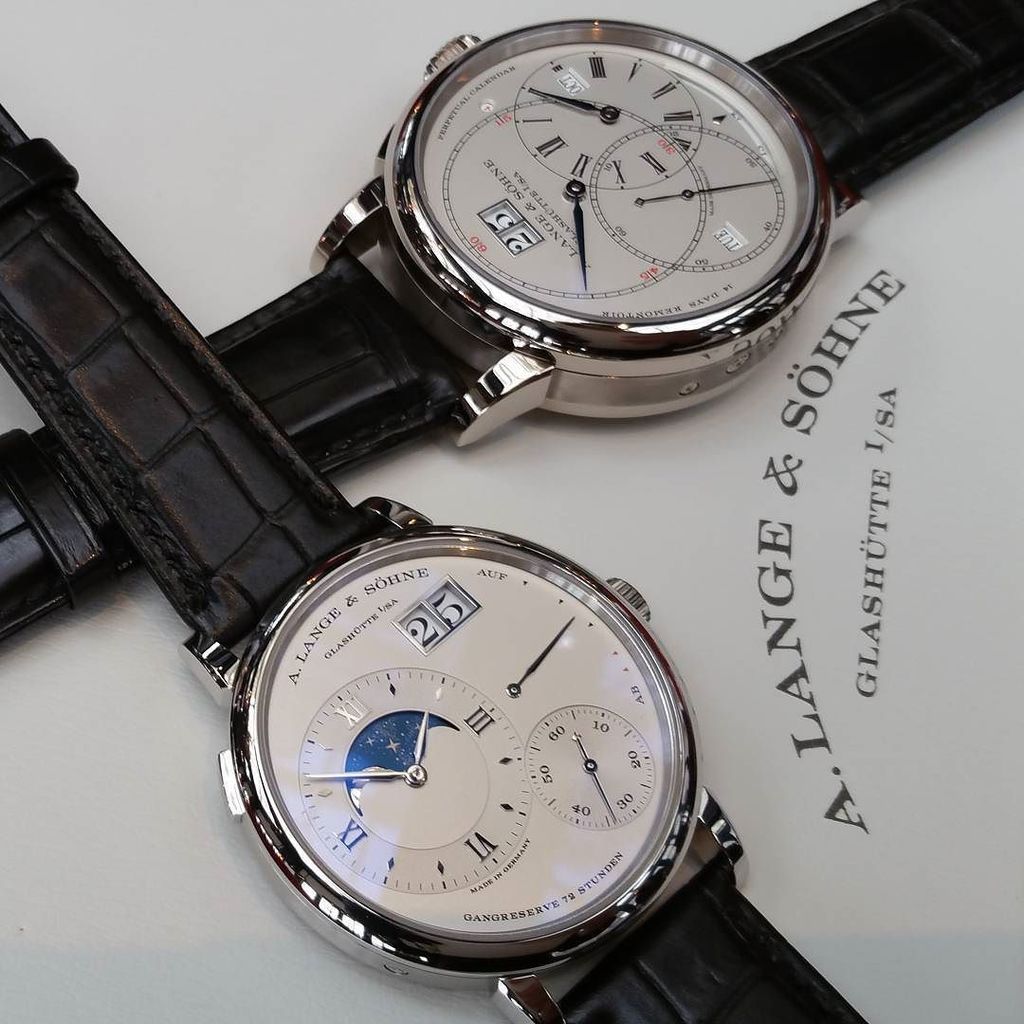 0024WatchWorld's tweet photo. Two brothers united at #salon0024. #alangesohne #woty #watchoftheyear #richardlangeperpetualcalendarterraluna #gran… https://t.co/Fzq0UC3gSJ