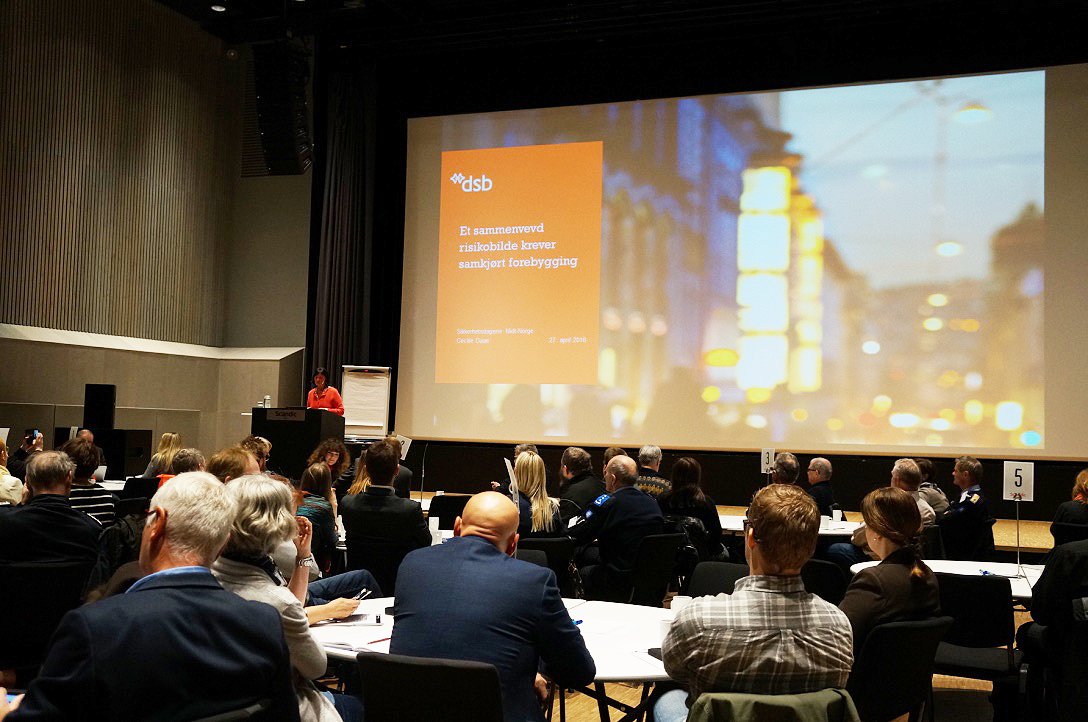 Spennende (kanskje litt vel spennende) situasjonsbeskrivelse fra Cecilie Daae <a href="/DSB_no/">DSB</a> om samfunnssikkerheten i Norge