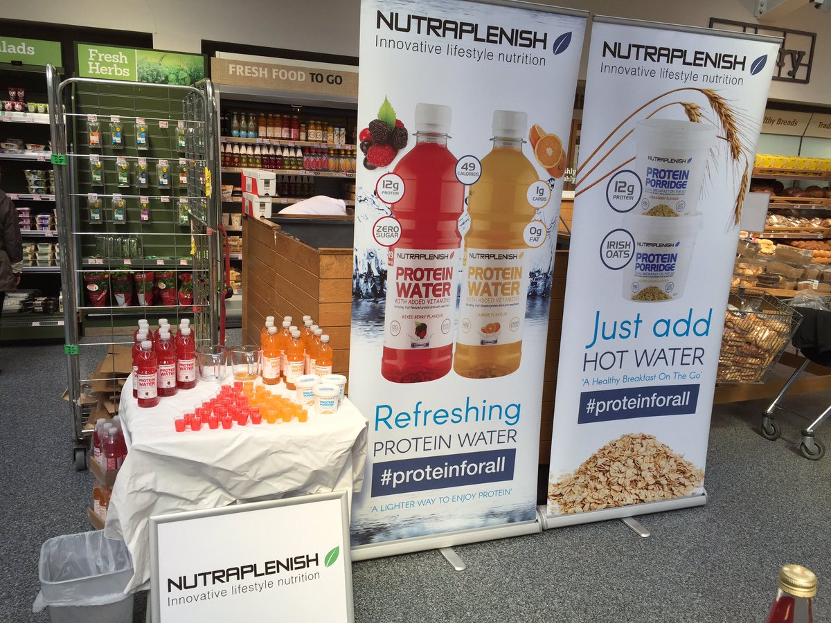Very busy morning here <a href="/SuperValuIRL/">SuperValu Ireland</a> #walkinstown pop down to try a free sample of our #proteinwater #proteinforall