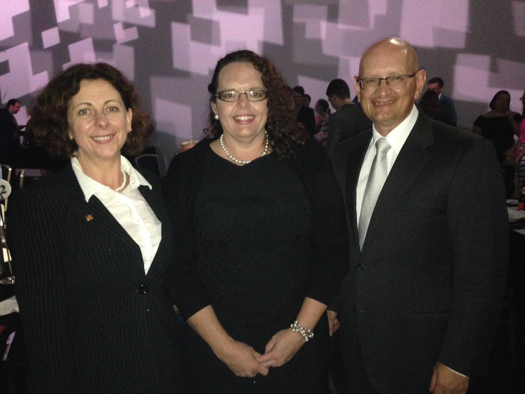 ShayneNeumannMP's tweet photo. "The Ipswich Connection" #qcudinner @TheQCU with @JenMP4Ipswich @IpswichCouncil Cr Kerry Silver https://t.co/p8eohr8pb6