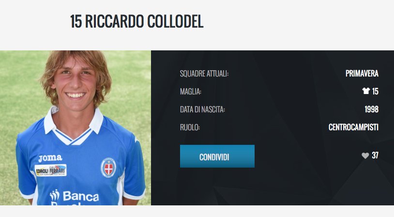 Prima assoluta invece per <a href="/RickyCollodel/">Riccardo Collodel</a> (numero 15) #Novara
La scheda qui--> bit.ly/1UlijNs
#TrapaniNovara