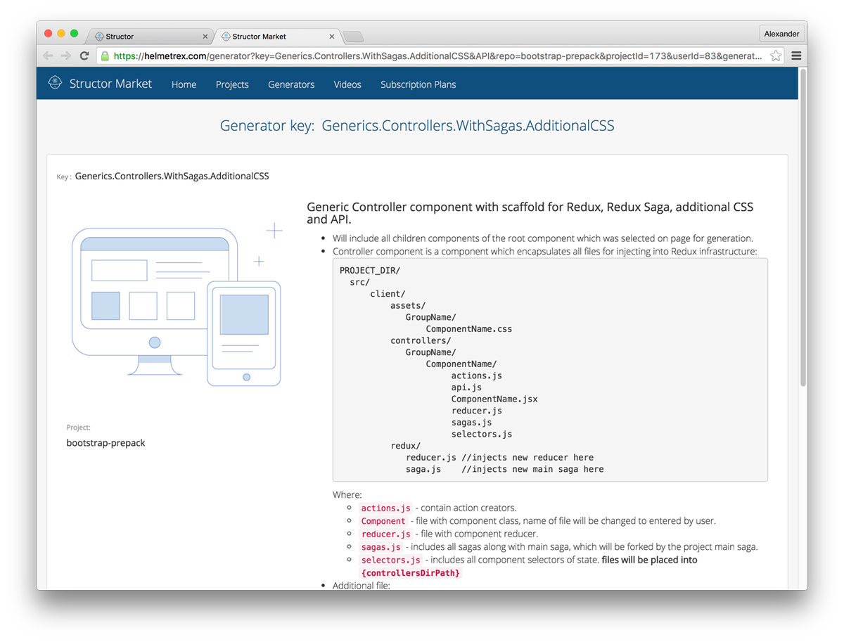 helmetrex's tweet photo. Find 10 generic generators https://t.co/Fnx7vMMQZO to fork and create own @reactjs component on #StructorMarket https://t.co/VCGjWvUYEl