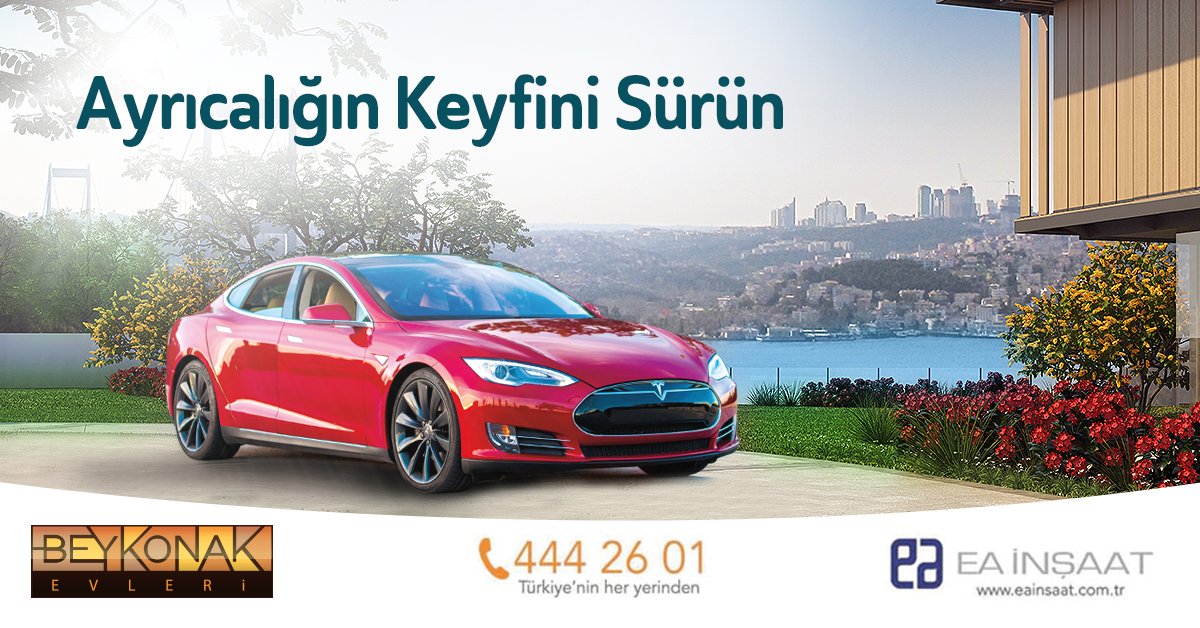 Lüks ve konforun buluştuğu Beykonak Evleri’nde Tesla ayrıcalığını yaşayın. #HerEveTesla #beykonakevleri #home #car
