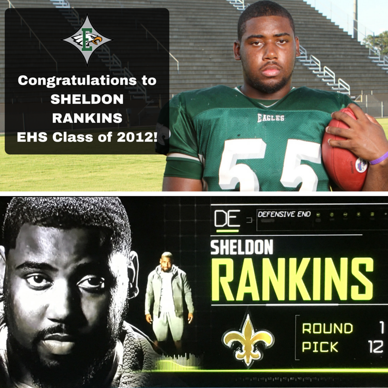 EHS_Eagles's tweet photo. Congratulations to @RankinsSheldon who is the first @EHS_Eagles graduate to be drafted into the NFL! https://t.co/p5Y56F9Cv5