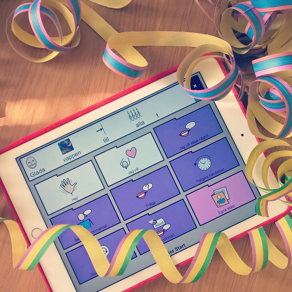 annika_nyman's tweet photo. Glada vappen! Hauskaa vappua! #chatable #aac #evantia https://t.co/6pvmMFlCX2