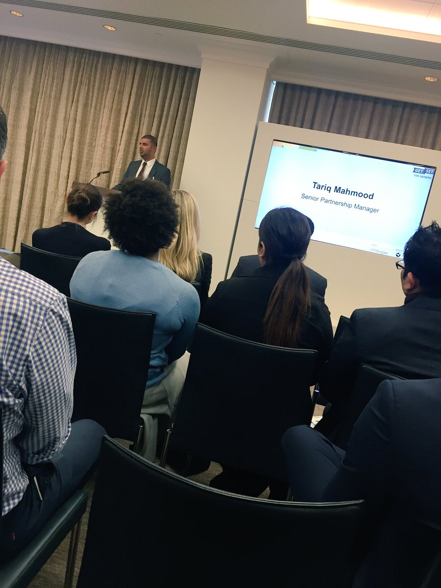 KadezaBegum's tweet photo. #fbf from yesterday's @getsetlondon event at @jpmorgan celebrating a great year. #startupscene #greatteam https://t.co/fut7CmEVuj