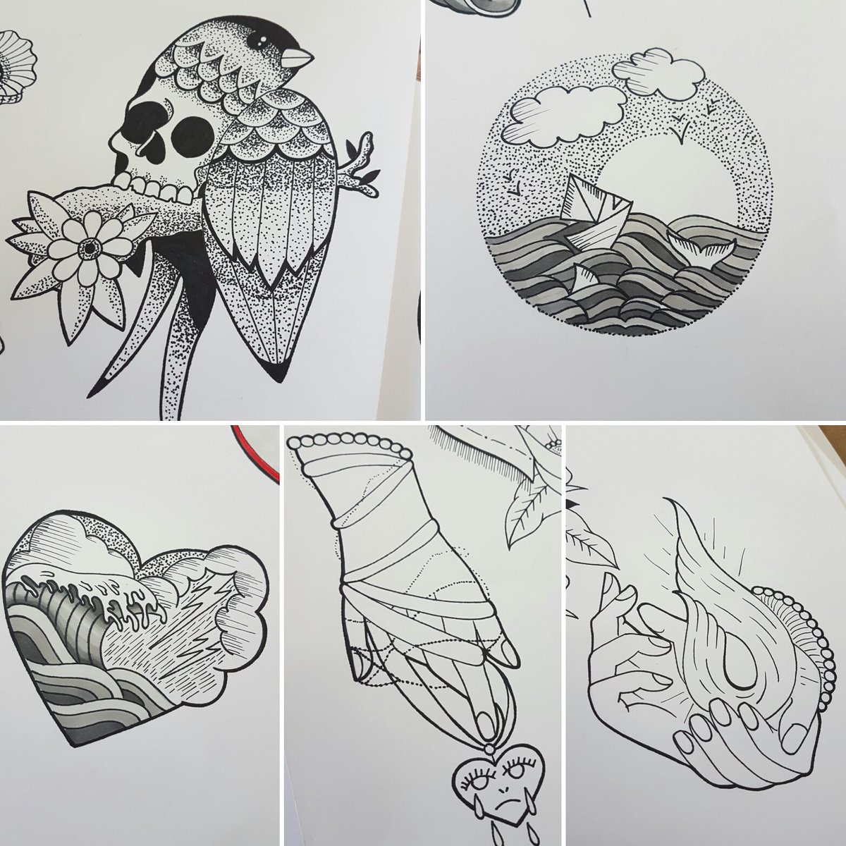 RocketQueenShop's tweet photo. #tattooflash disponibili #tattootime 😊 https://t.co/yB7wywlCLg