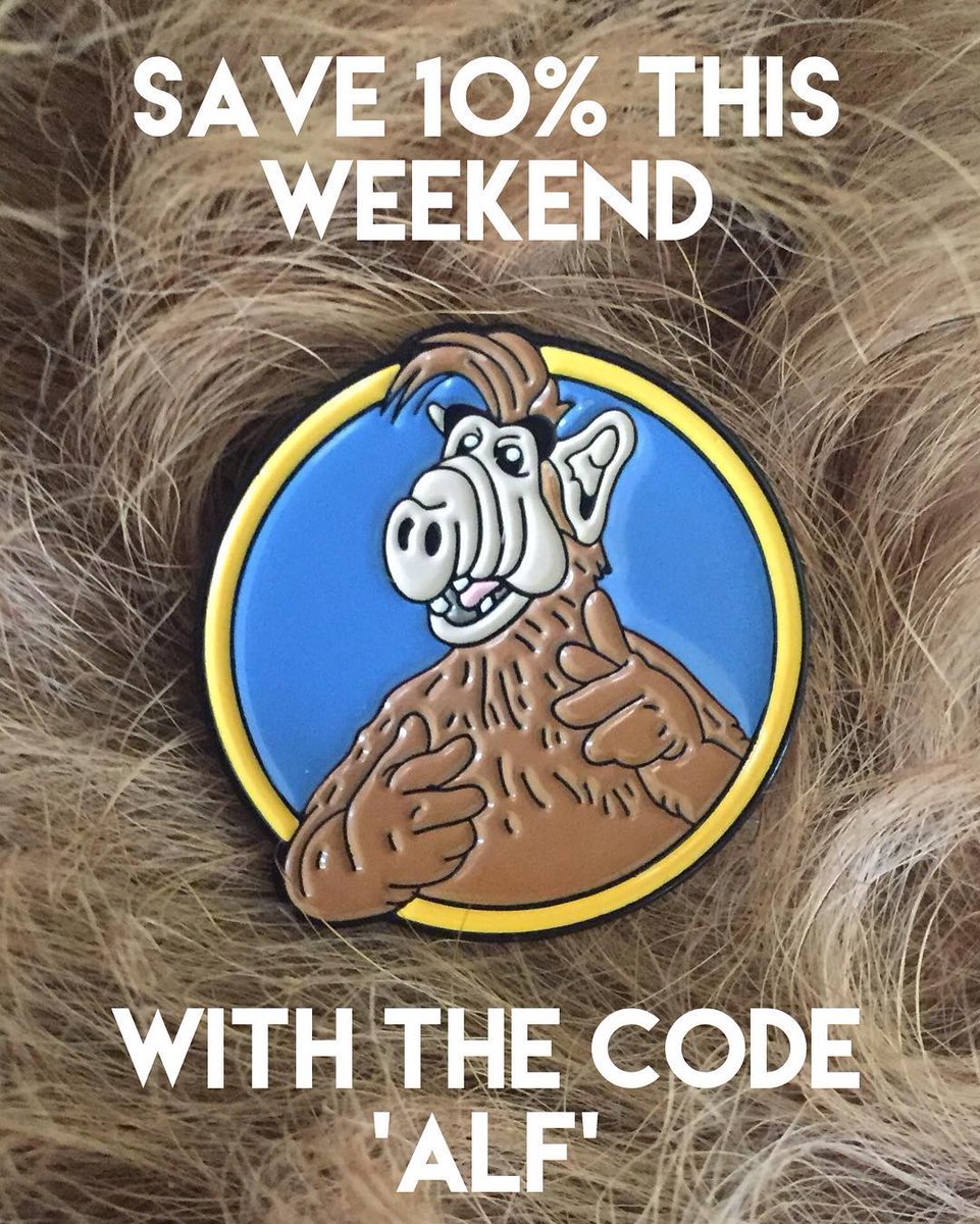 Save 10% this weekend with the code ALF! laserpins.com
