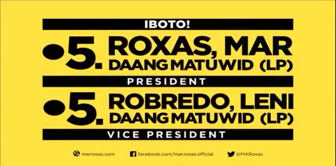 jctnatera's tweet photo. #PHVoteMarLeni #RoxasRobredo #RoRo #LetsVote5 #High5 #ItuloyAngDaangMatuwid https://t.co/7QKWypAed5