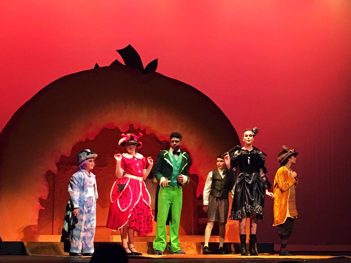 James &amp; The Giant Peach opens tonight! Dress rehearsal went great last night.