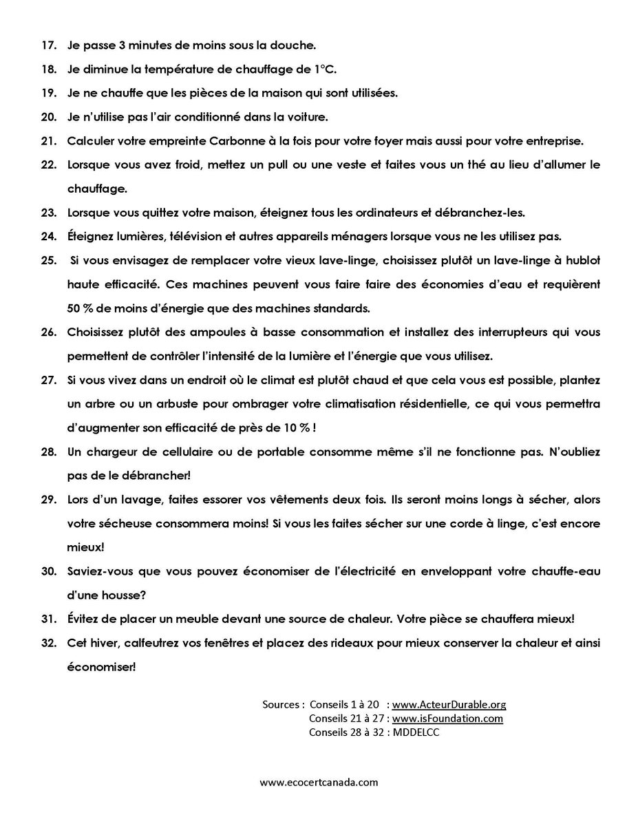 Capsule 9 : Pour cette dernière capsule, je vous partage une liste de conseils pour réduire son empreinte!