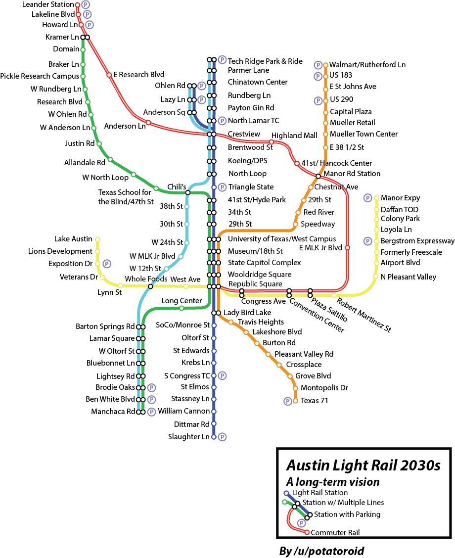 LHenry_rch's tweet photo. Vision for an Austin metro-wide light rail system #ATXRail
https://t.co/7nUcdm8aFl https://t.co/s1ldhycjkZ