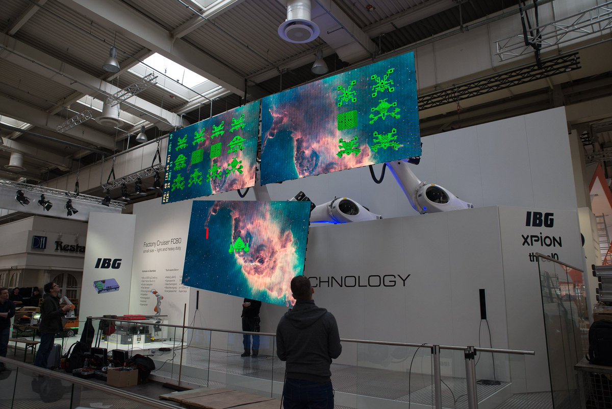 wearethree10's tweet photo. WiP: #three10 and #RobEx Performance at the #HM16 #IBG_Automation booth powered by #HPNewFrontiers @HP_Deutschland https://t.co/RDUDkGCjjD