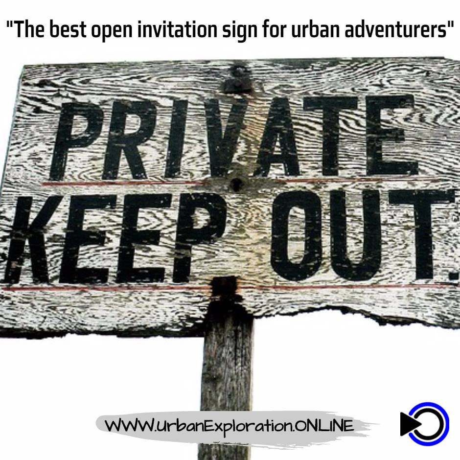 Keep out, I mean it,  do as the sign say lol