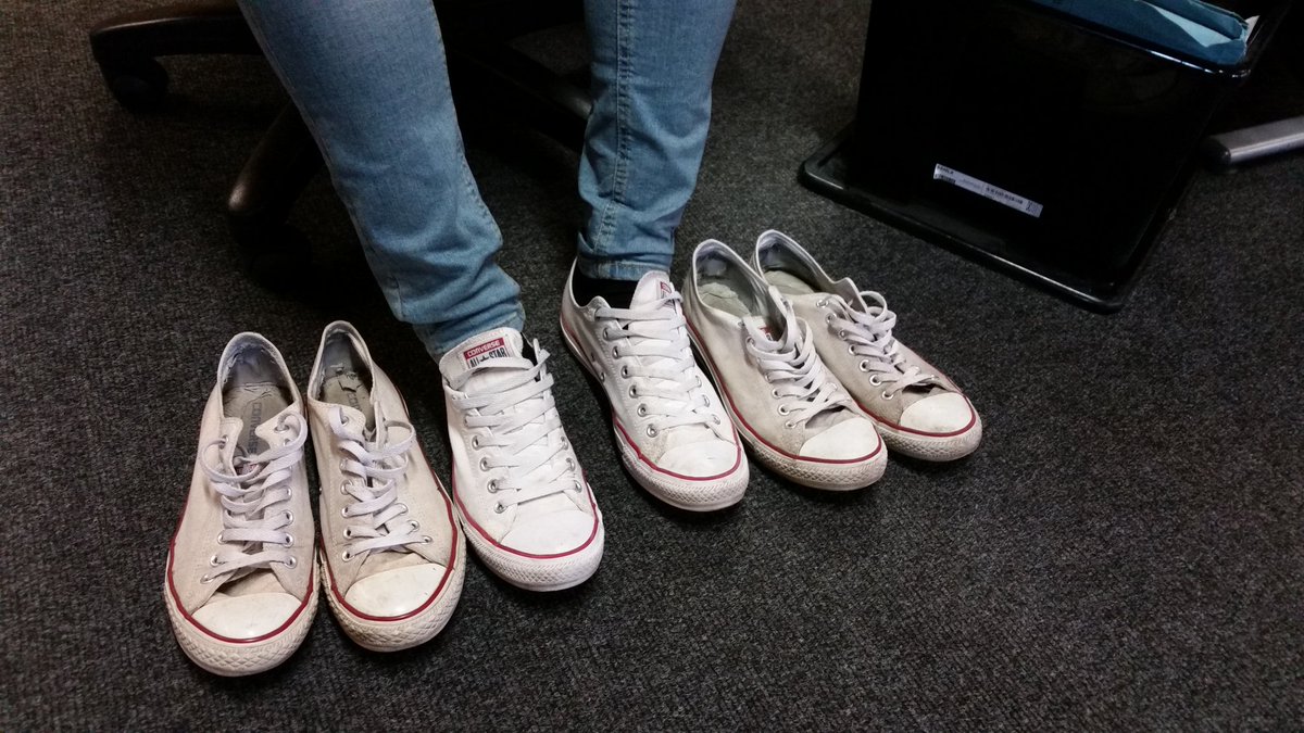 redhavas_uk's tweet photo. @aduckey buys the same Converse every time. Never fails him. #IfItAintBrokeDontFixIt #SlightlyOdd https://t.co/e59Q6djNlk