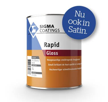 De super sneldrogende Sigma Rapid: nu ook in Satin sigma.nl/professional/a…