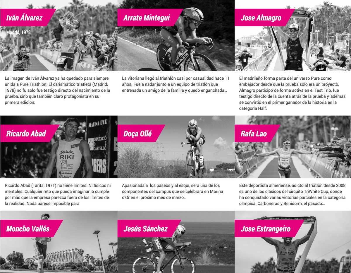 Estos son los embajadores #PureTriathlon  bit.ly/EmbajadoresPURE