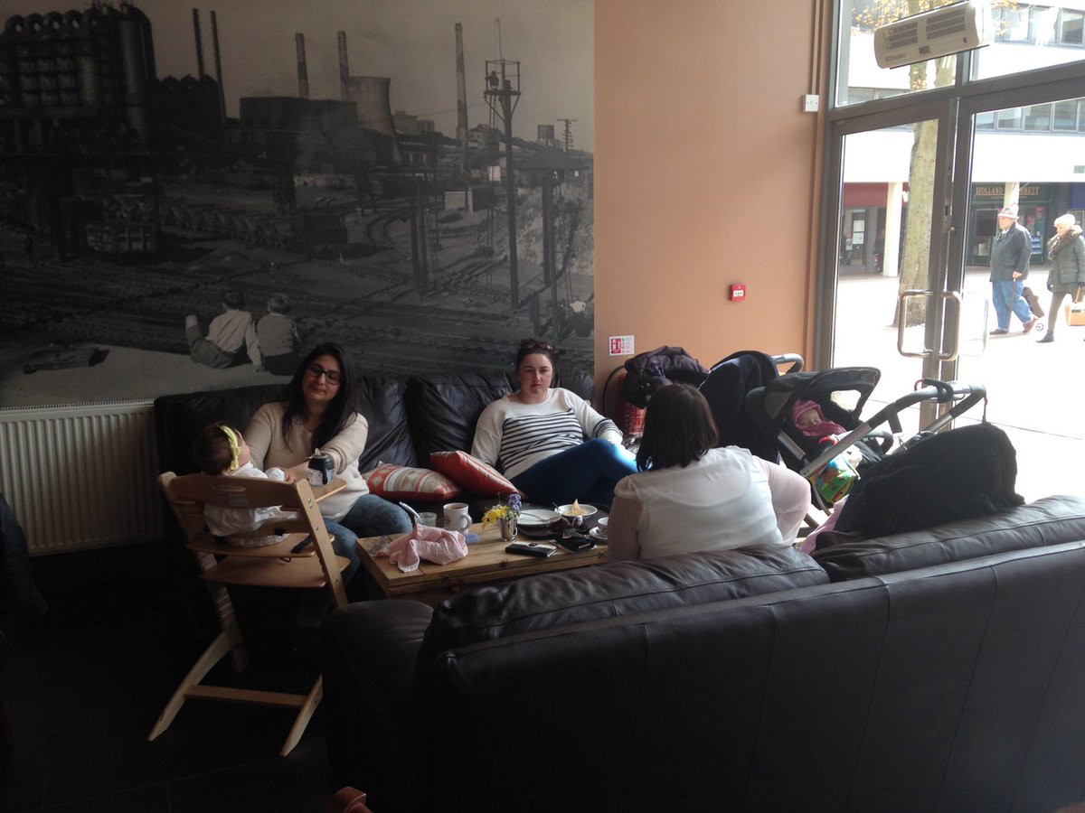 Some of our regular Mums enjoying  a catch up in our child friendly coffee shop.